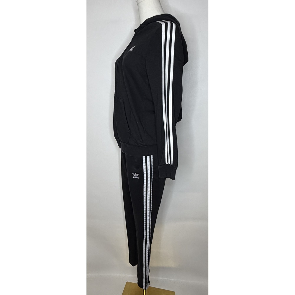 Adidas Originals Primeblue SST Track Pants Black White 3-Stripe Joggers Medium - Picture 3 of 9